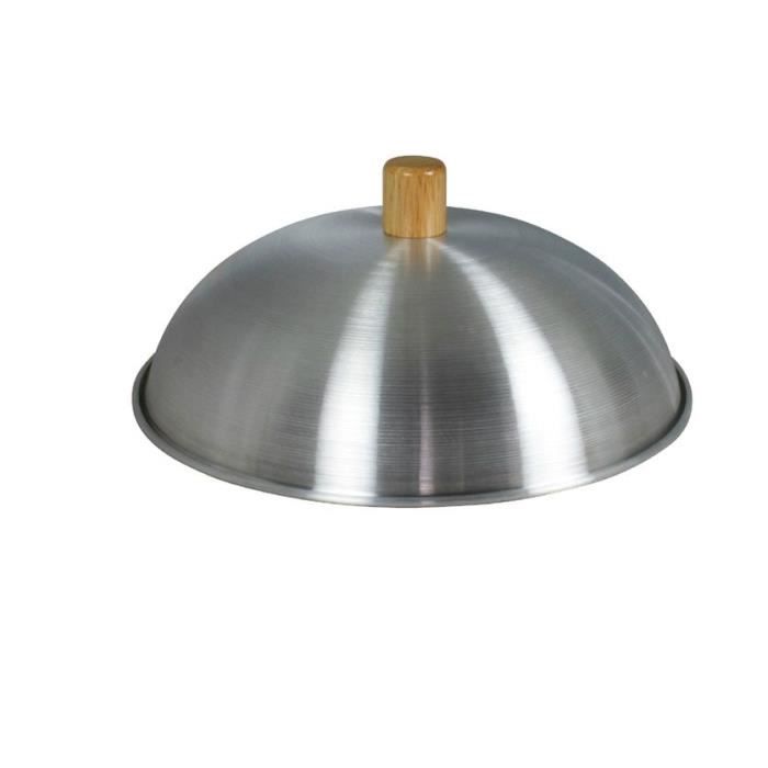 Couvercle En Bois Pour Wok - 35x35 Cm - Léger, Anti-éclaboussures - Accessoire De Cuisine Traditionnel