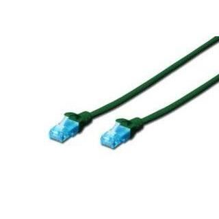 DIGITUS Câble LAN Cat 5e - 0,5m - RJ45 Câble réseau - U/UTP Non blindé - Compatible Cat-6 & Cat-5 - Vert