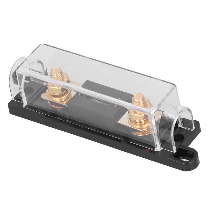 Porte-Fusible Audio Voiture 2 Voies 100A – Bloc Distribution Numérique MoreChioce, Affichage Tension, Protection Subwoofer