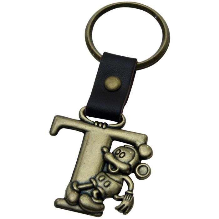 Porte-clés Disney Mickey Mouse, Blanc, Métal rhodié