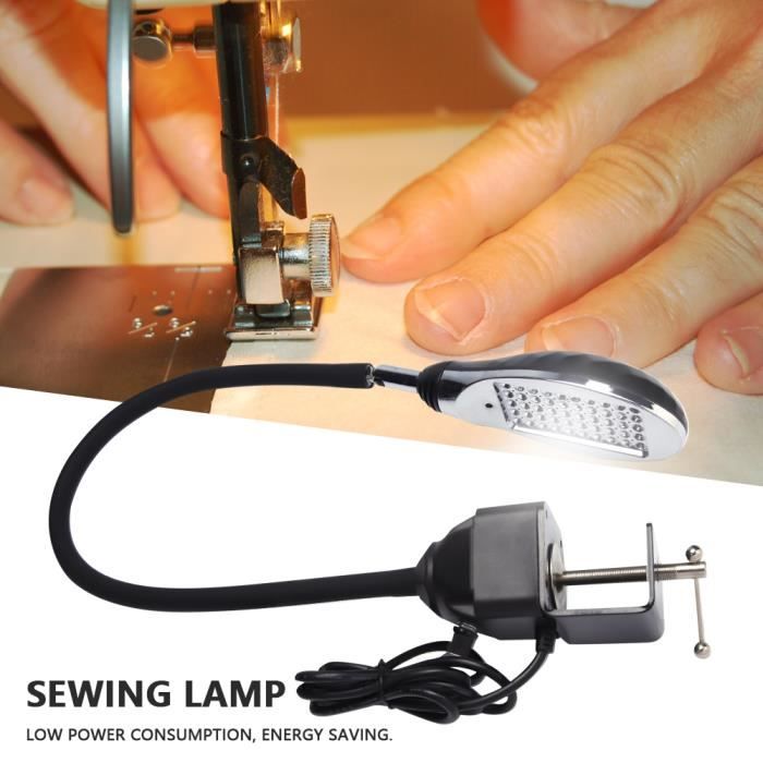 Lampe de travail LED pour machine à coudre industrielle DUOKON - 50 perles - 8W - prise UE 110-250V