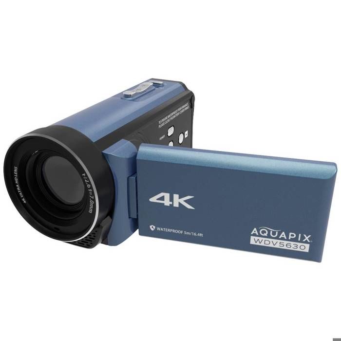 Aquapix WDV5630 GreyBlue Caméscope 7.6 cm 3 pouces 13 Mill. pixel gris-bleu