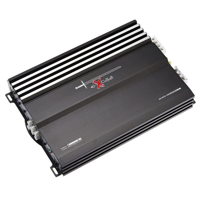 1 amplificateur EXCALIBUR X500.4 4 canaux 2000 watts max 4 x 50 watts rms max pour ports voiture ou subwoofer, 1 pièce