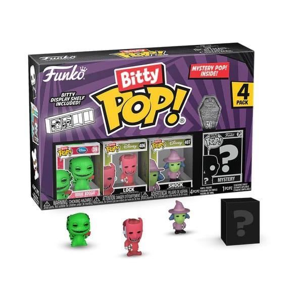 Figurines de collection - Disney - LÉtrange Noël de Mr. Jack - Pack de 4 - 2 5 cm - Figurine mystère rare