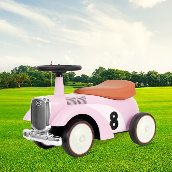 Porteur Enfant De Voiture Avec Roue Convient Aux Enfants De 1 a 3 Ans Roues Silencieuses Gout Vintage Et De Style Rose Cdiscount Jeux Jouets