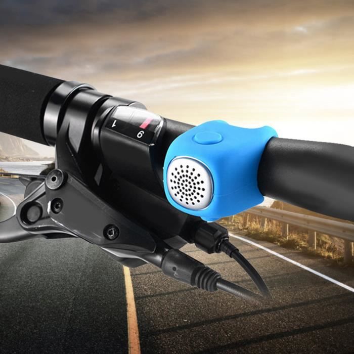 Sarini Klaxon Électrique Vélo – Sonnette 110-120 DB, Métal, USB, Étanche, Volume Réglable, VTT/Route