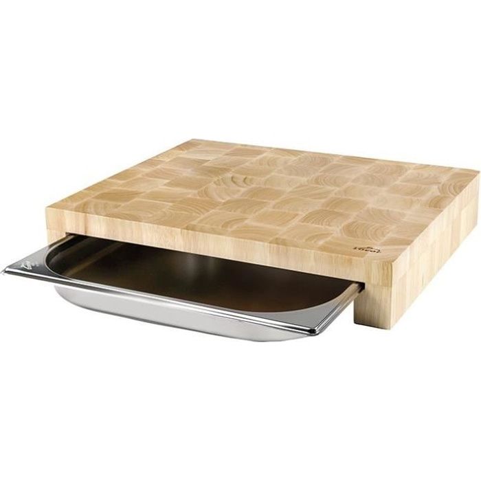 LACOR Planche à découper 41.5 x 34 x 7 cm avec bac inox - vue 2