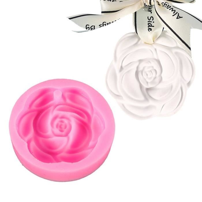Jamais Jardin] Rose Rose Silicium Moule / Main Savon