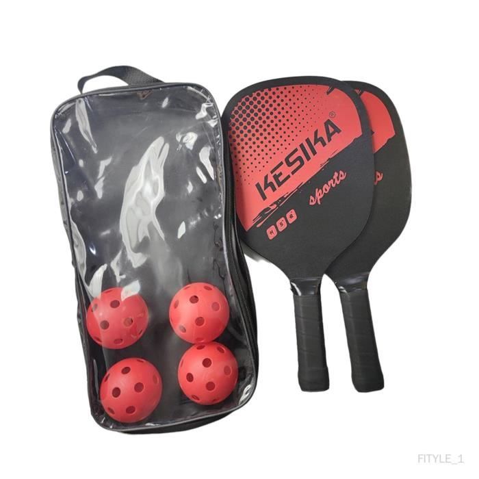 Raquette Pickleball WILSON Blaze Series - Puissance Et Contrôle, Noir/Rouge, Poignée 6,5 Cm