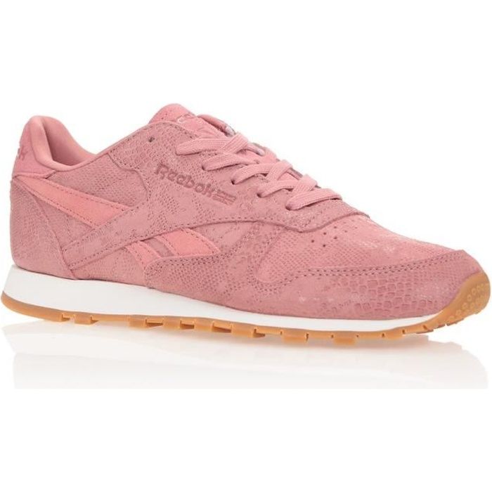 REEBOK Baskets Classic Leather Exotic - Femme - Rose
