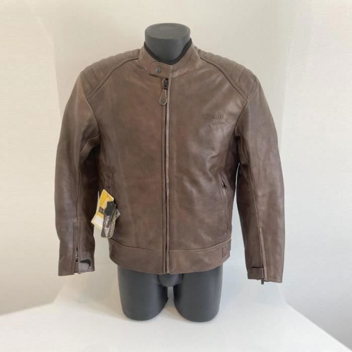 Blouson veste pour moto Homme Nexone Cuir Giorgio Marron Taille 4XL homologu?� CE Neuf 