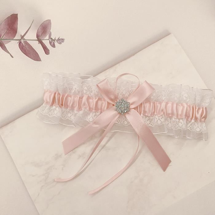 Jarretière De Mariée Blanche En Dentelle - Accessoire élégant Pour La Mariée, Cadeau De Mariage - 10