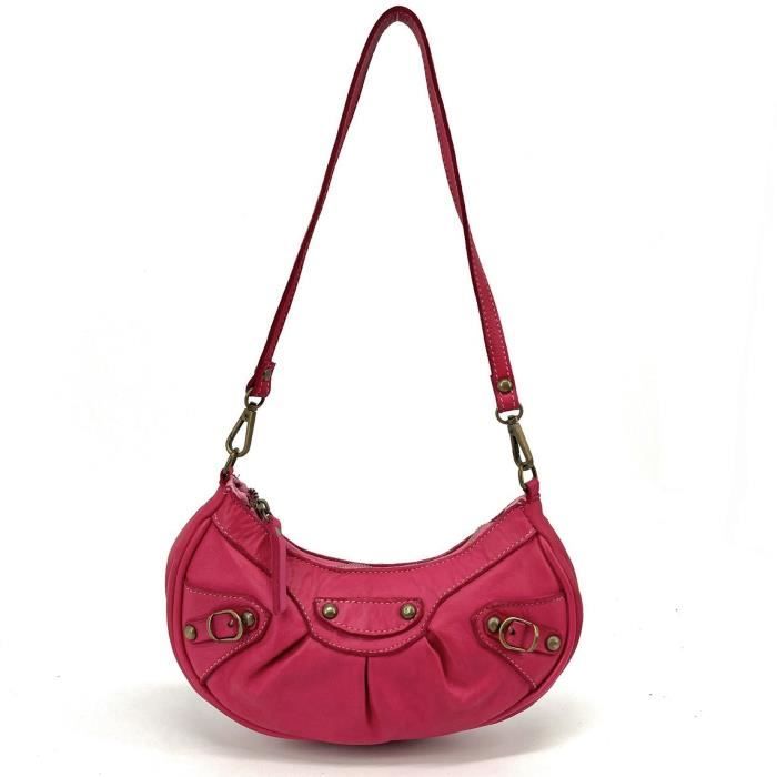 Sac à main MISS LUNA Rose fuchsia Rose fuchsia - Cdiscount Bagagerie ...