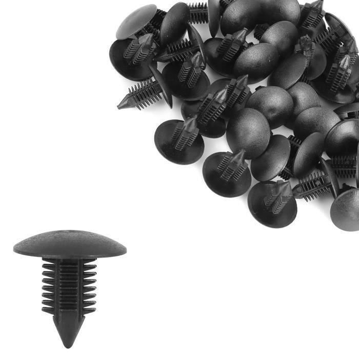 Rivets Plastiques Auto - 60 Clips De Fixation Pour Pare-chocs, Ailes Et Garnitures Voiture - Diamètre 12 Mm