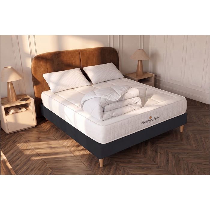 Pack matelas ressorts ensachés + mémoire de forme maxi épaisseur Windsor 160x200cm + 2 oreillers + 1 couette 260x240cm Pack matelas ressorts ensachés + mémoire de forme maxi épaisseur Windsor 160x200cm + 2 oreillers + 1 couette 260x240cm