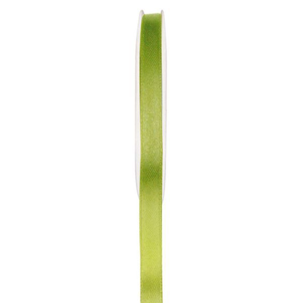RUBAN SATIN DOUBLE FACE - VERT ANIS Vert anis