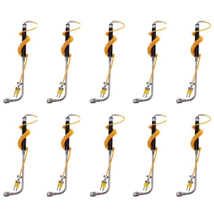 10X -81533B Capteur De Type K Sonde De Température De Surface à Angle Droit Thermocouple Haute