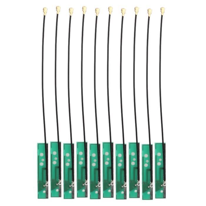 Fdit Antenne IPEX 10 Pièces Antenne PCB Intégrée RG1.13 Fil Arrière