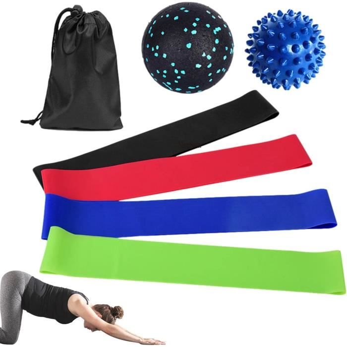 Kit 11 Bandes De Résistance Fitness - 5 Couleurs, 3 à 13 Kg, Pour Yoga, Musculation