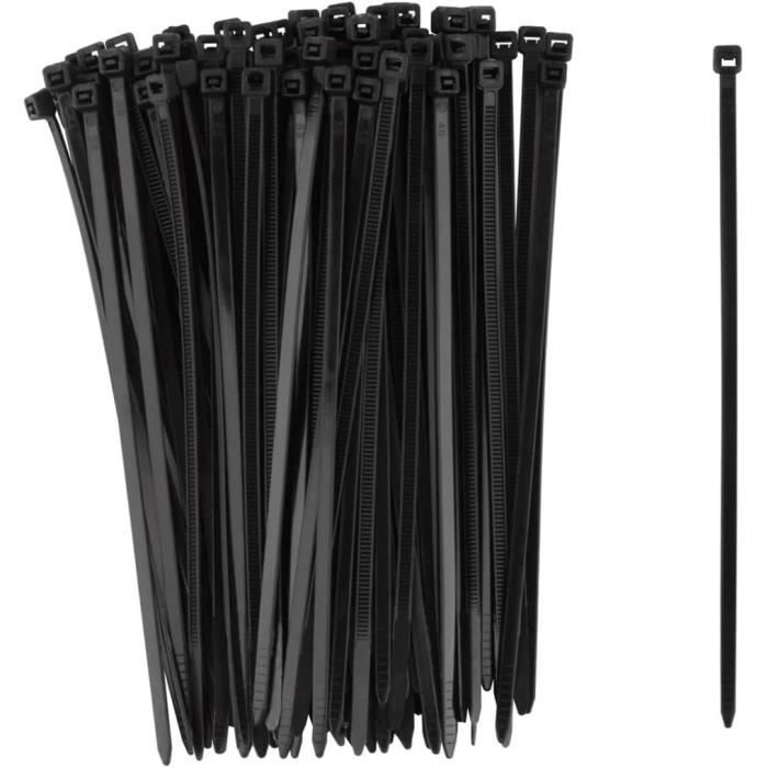 Lot De 100 Serre-câbles Autobloquants En Nylon - Pour Réparations Auto, Organisation - Noir - 90x20 Mm