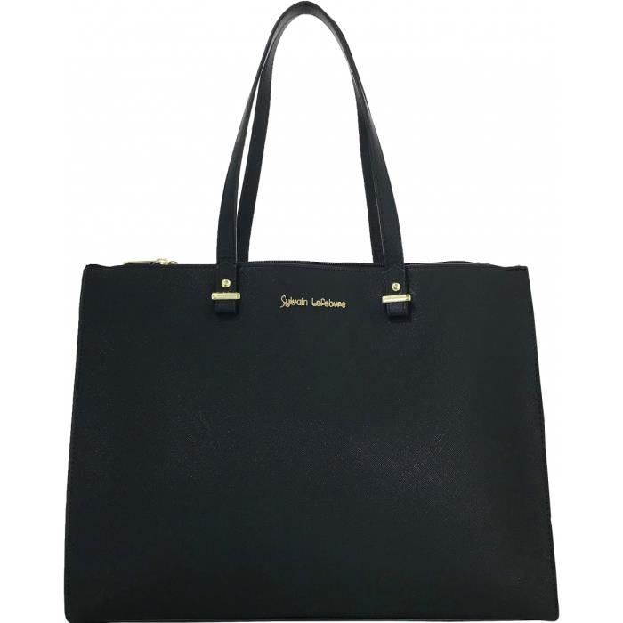 Sac a main A4 Sylvain Lefebvre NOIR SL0013 Cdiscount Bagagerie Maroquinerie