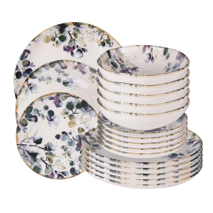 Service dassiettes Garden 18 pièces - Table Passion Service dassiettes Garden 18 pièces - Table Passion