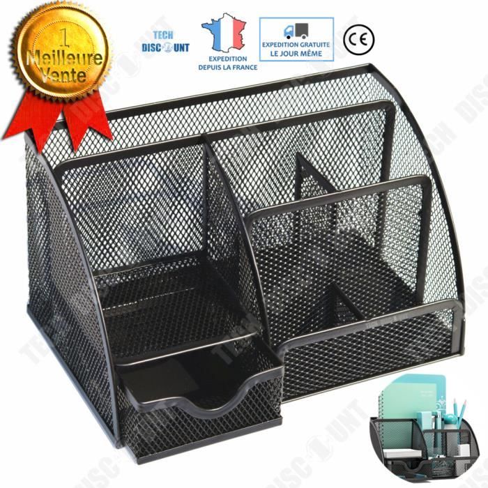 Porte Stylo Bureau 5 Pièces Multifonctionnel Rangement Bureau