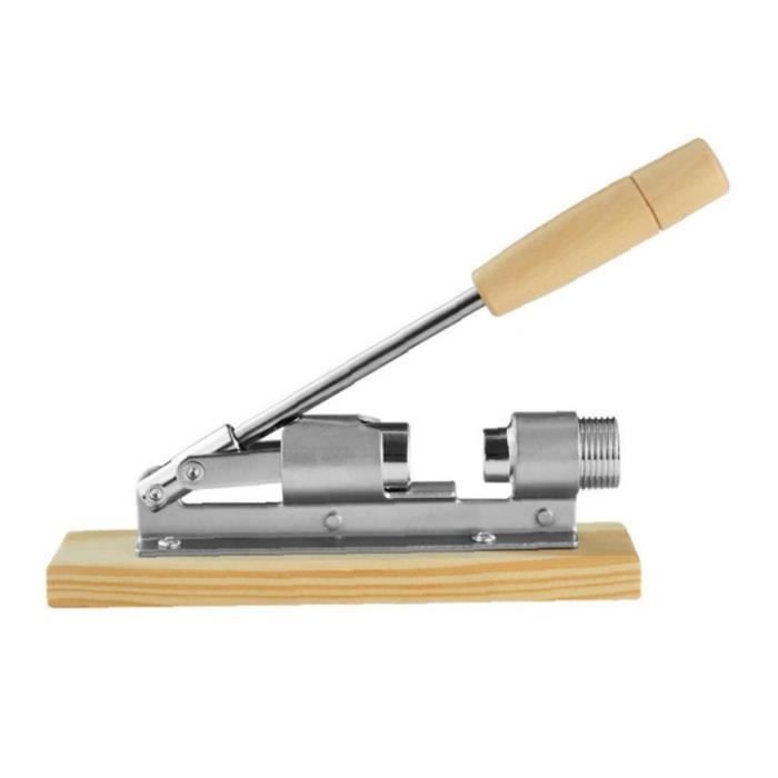 Creative Home Casse-noix En Bois | En Forme De Champignon | 10 X 6 Cm | Bois De Hêtre Naturel | Mécanisme à Vis | Parfait Pour La Cuisine | Solide Et Durable