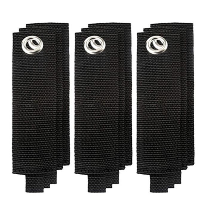 5 Sangles Organisation Câbles - Support 36kg Avec Crochet Métal - Range Cordons Et Tuyaux