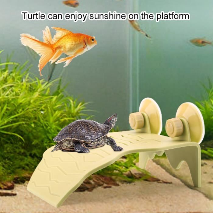 Meilleurs prix pour VGEBY île flottante pour tortue VGEBY Plate-forme de pèlerinage de tortues Plastique Tortue Basking animalerie figurine