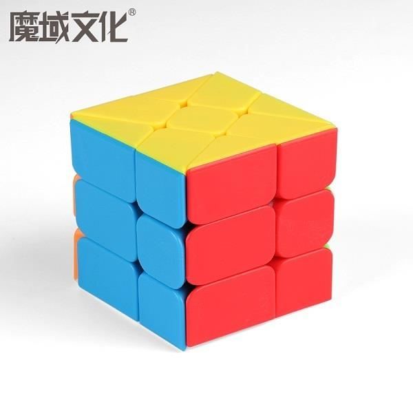 QiYi 3x3 Windmill S - Cube Windmill innovant, puzzle magique à fond noir, défi unique pour cubers - Logica Jeux