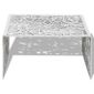 Table Basse Argentee Design Geometrique Aluminium Table A The
