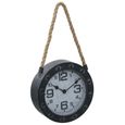 🐦🐦Luxueux Magnifique - Horloge Murale Design Vintage MODERNE - Horloge Murales Silencieuseavec corde Noir 20 cm Métal et MDF3099-1