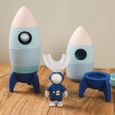 Petit garçon assemblage puzzle jeu d'éducation précoce grande particule silicone fusée matriochka jouet astronaute-1