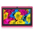 Lsport32918-7 pouces Tablette Rose Enfant Q88 Tactile Android HD 8G FS60F2-1