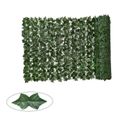 AWY30632-Haie artificielle feuille verte Faux lierre clôture de confidentialité mur végétal toile de fond décorative pour jardin 0-1