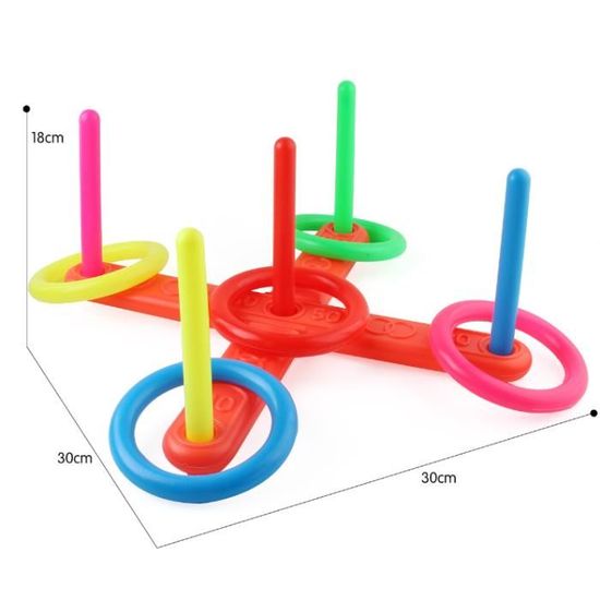 Jeu De Lancer BUYGOO - Anneaux, Sacs De Fèves Et Cônes Pour Jeux Extérieur Et Intérieur