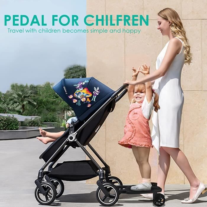 Marche Pied Poussette Universel Assis Debout Portable Accessoires De Poussette Confortables Et S Rs 2 6 Ans 25 Kg