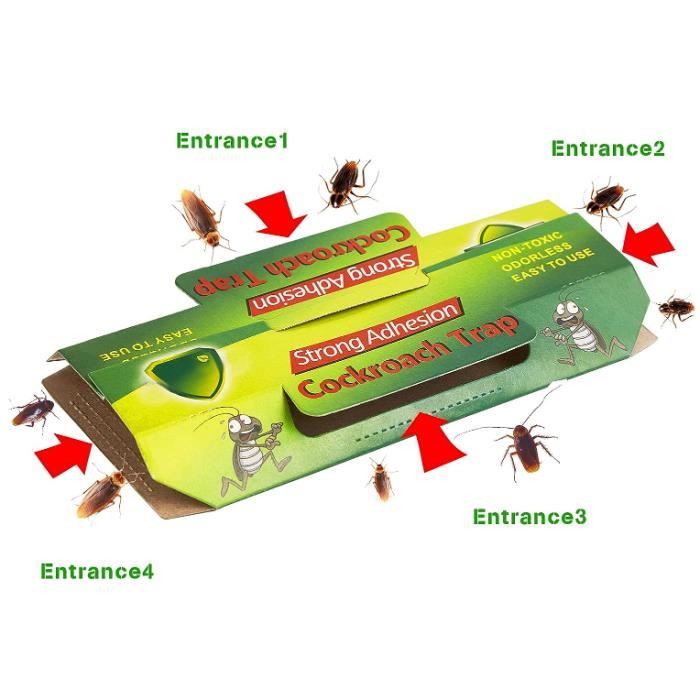 Lot De 26 Pièges à Cafards - Attrape-Cafards Efficace Et Discret, Solution Anti Cafard Maison