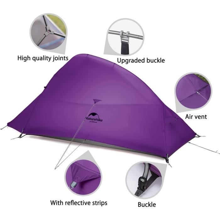 Naturehike Cloud-Up 2 Tente Ultralégère 2 Personnes – Imperméable & Autoportante Rando