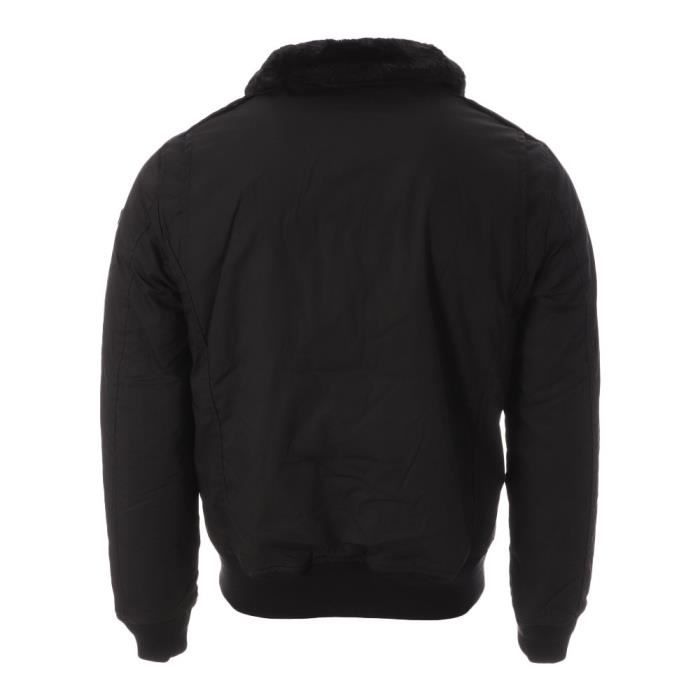 Blouson Noir Homme Schott Airpilot SCHOTT Airpilot Noir Homme Black Cdiscount Pret a Porter