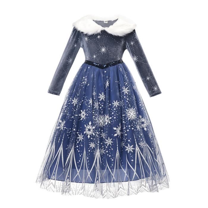 Hiver Elsa robe pour filles Halloween enfants Cosplay robes de f te Costume de no l enfants princesse habiller v tements congel s