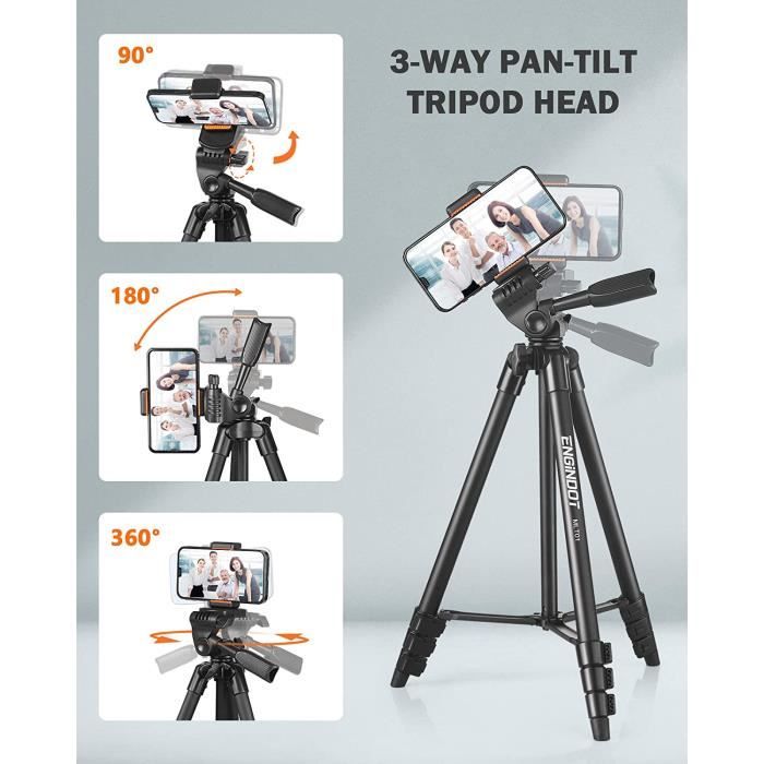 Mini Tête De Trépied à Rotule Avec Griffe - Support Panoramique 360° En Aluminium Pour Appareil Photo - 2