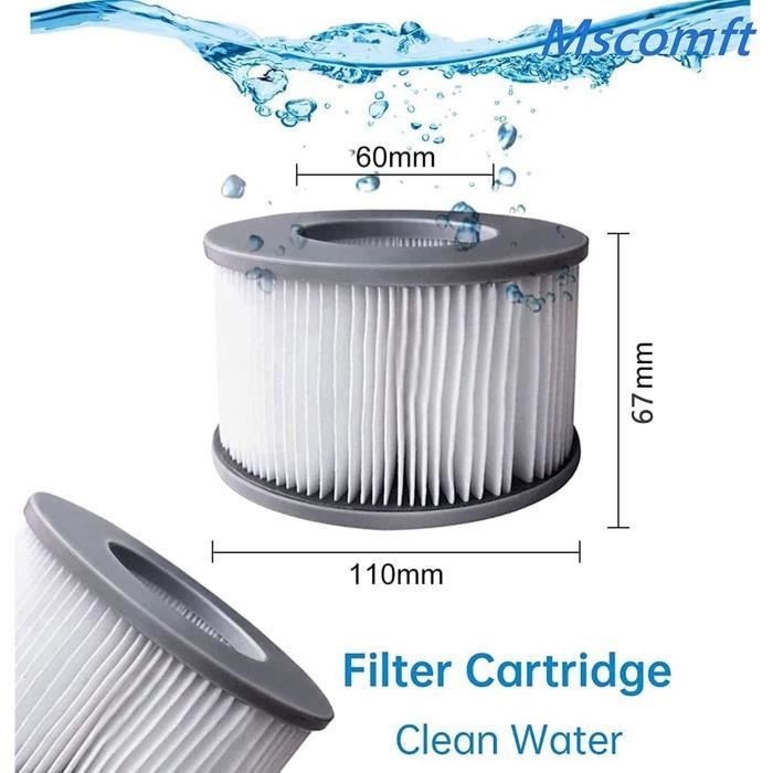 Filtre De Rechange Mscomft Pour Spa Lite – Compatible Avec Mspa, Entretien Facile