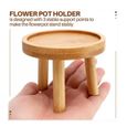Tabouret multifonctionnel en bois pour plantes en pot - Bois - 2 pièces-2