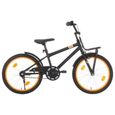 637•Modern Design Vélo d'enfant avec porte-bagages|vélo pour enfants filles garçons|6 à 8 ans hauteur de selle réglableavant 20 pouc-2
