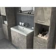 Meuble de salle de bain Montreal xl 60 cm lavabo Beton - Armoire de rangement Meuble lavabo evier Meubles-2