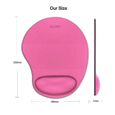 Magnet - Tapis de souris rose avec repose-poignet, mousse EVA, confort optimal, ergonomique-2