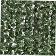AWY30632-Haie artificielle feuille verte Faux lierre clôture de confidentialité mur végétal toile de fond décorative pour jardin 0-2