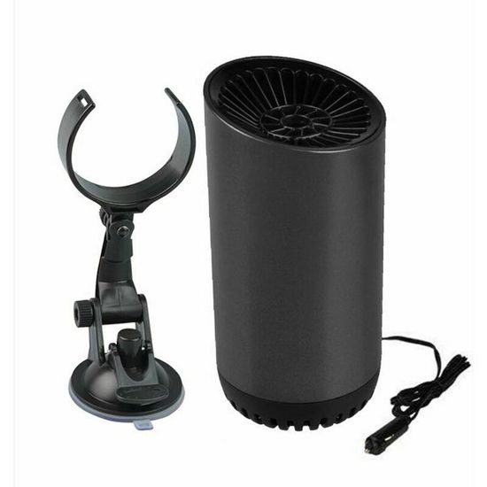 Chauffage Ventilateur Voiture 12V 300W Céramique - Dégivrage Pare-brise & Chauffage Rapide - Support Réglable